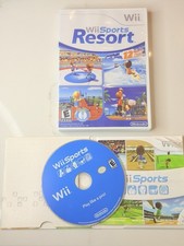Wii Sports w/ Sleeve Manual Wii Sports Resort with Manual Case TESTED