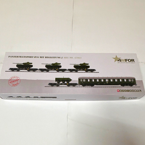 Minitrix Panzertransport-Zugset mit Begleitung Spur H0 9-tlg. 47951 limitiert | Condition: Neu