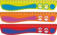 Lineal 20Cm Maped Kidy'grip Anti-Rutsch StoßFest Aus Recyceltem Plastik