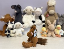 Jellycat Very Rare Retired Chestnut Prancing Pony, Brand New With Tags, Genuine