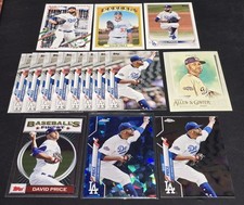 15) DAVID PRICE 2020 Topps U-100 Chrome U2 Sapphire AG 253 Flashbacks 52 DODGERS
