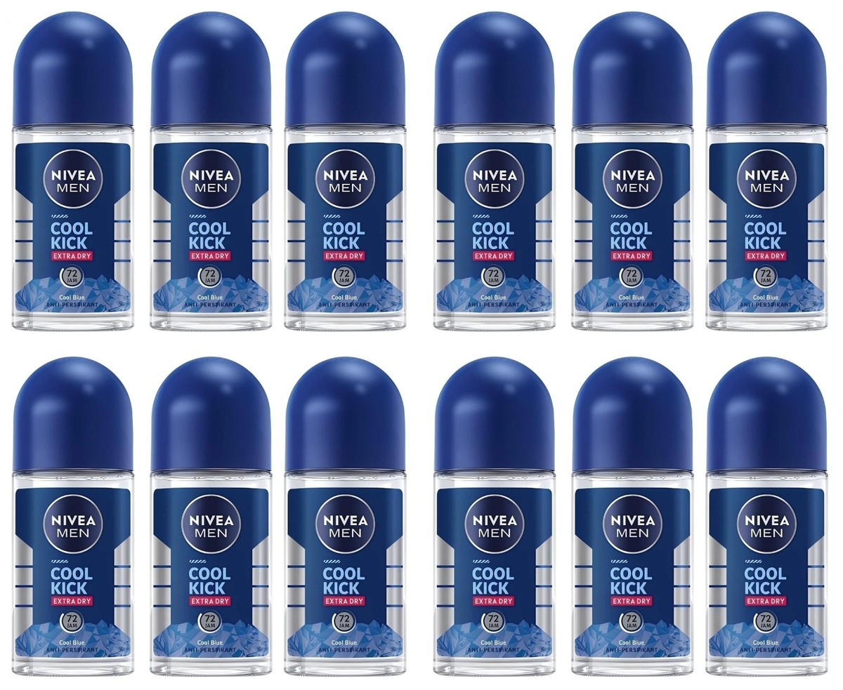 NIVEA MEN Cool Kick デオドラント 250ml 11本 Nivea Men Cool Kick Anti-perspirant Deodorant ROLL-ON, 50 ML 1.7