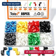 Taiss 88PCS Door Lock Rod Car Clips Assortment Kit,Car Door Handle,Tailgate Hand