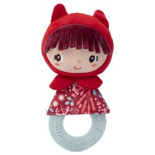 Lilliputiens Red Riding Hood Teething Rattle Baby Sensory Toy Gift