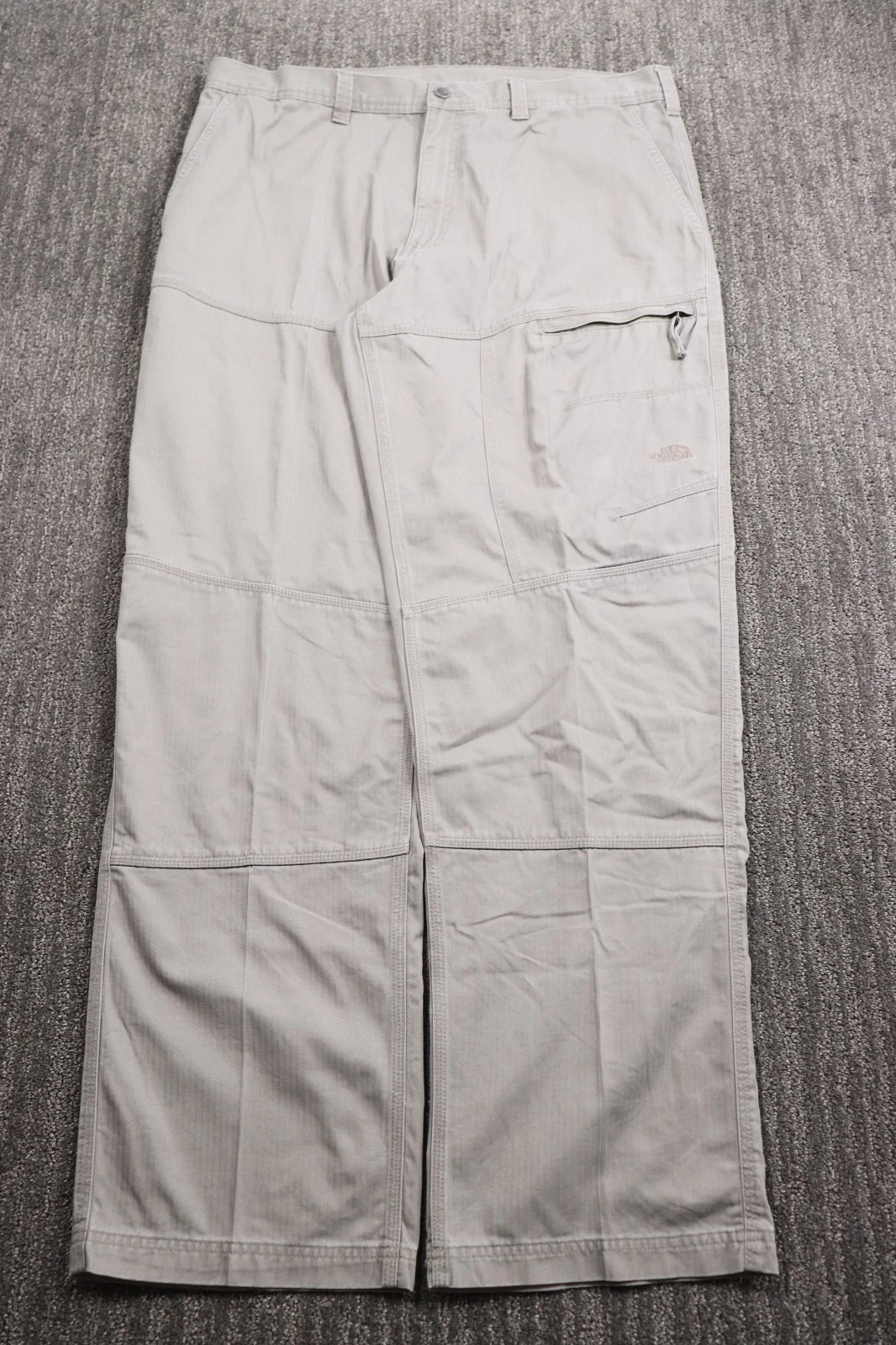The North Face Canvas Hiking Pants Men's 40x33 Tan Utility Outdoor Rugged Y2K