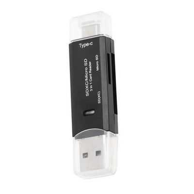 3 In Card Reader for Type-c Multifunction Otg Adapter Micro USB USB2.0