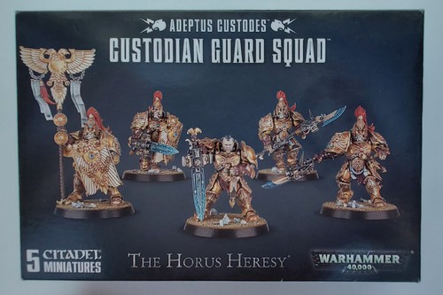 Horus Heresy / Warhammer 40k : Adeptus Custodes Custodian Guard Squad - NIB
