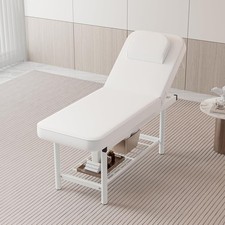 Massage Bed Massage Table, Esthetician Bed with Removable Headrest and Backrest
