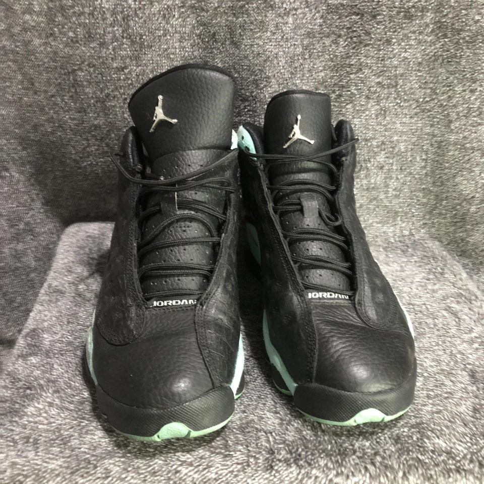 Jordan 13 Retro GS Shoes Youth Size 5.5Y Black Mint Foam 884129-030 Sneakers - Image 2 of 4