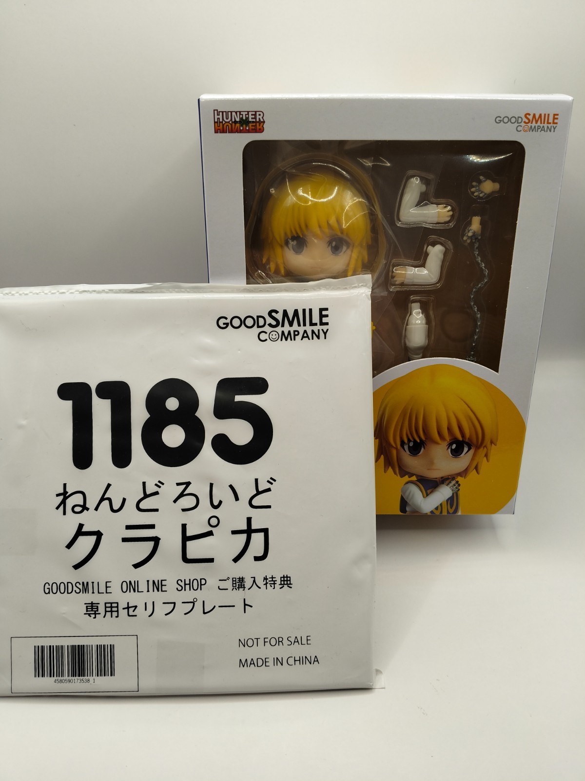 HUNTER X HUNTER KURAPIKA NENDOROID #1185 FIGURE + BONUS OFFICIAL NEW SEALED
