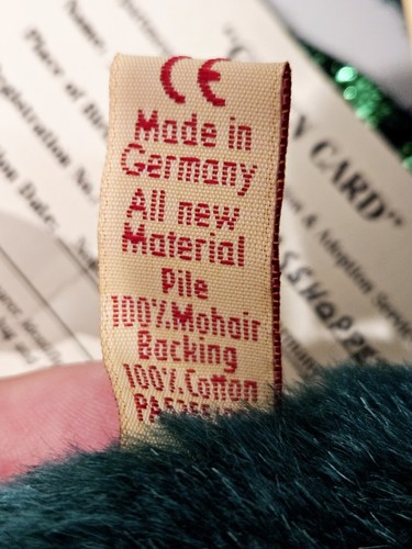 Rare Grisly Teddy Bear Gerry Grasshopper–Limited Edition 223/333, Mohair Germany - Picture 10 of 13