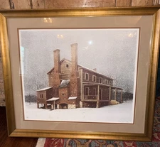 Bob Timberlake Alexander Long Home Rowan Co. NC 1974 Rare AP Framed Signed $2350