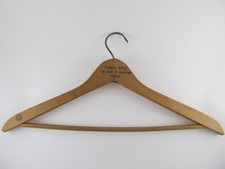 Vintage LaSalle Hotel Chicago Wooden Hanger - Wood Clothing Coat Hanger - IL