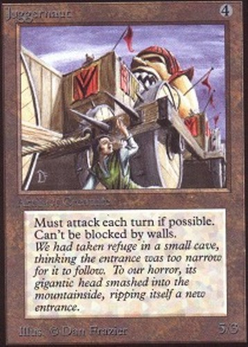 Heavy Played, English - 1 x MTG Juggernaut Unlimited Edition