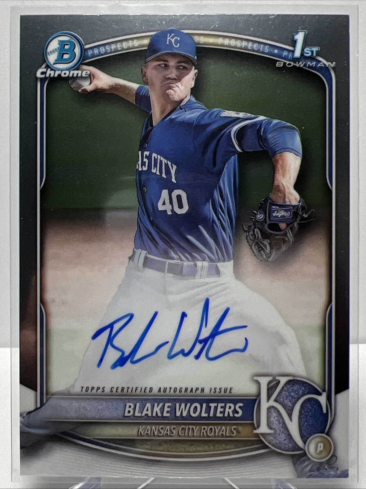 2025 Bowman Chrome 1st Prospect Auto BLAKE WOLTERS #CPA-BW