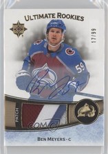 2022 Upper Deck Ultimate Collection Rookies 17/99 Ben Meyers #109 Patch Auto my7