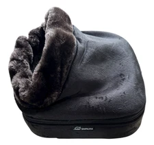 Snailax 2-in-1 Shiatsu Foot & Back Massager with Heat - SL-522S - Black