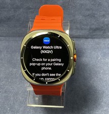 Samsung Galaxy Watch Ultra Titanium Silver with Red Band SM-L705U Deep Scratch 
