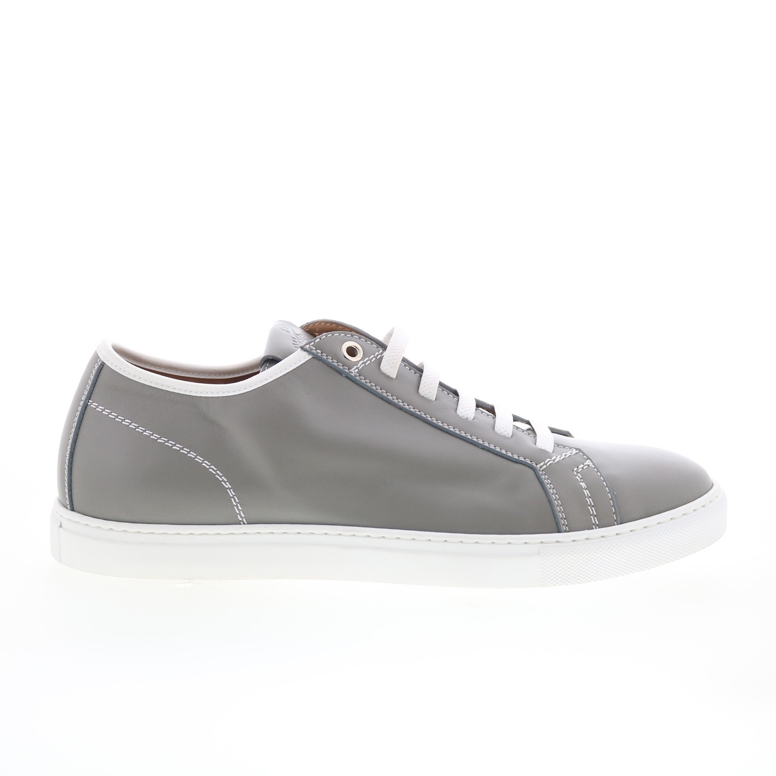 Pastori by Di Bianco Julius Mens Gray Leather Lace Up Lifestyle Sneakers Shoes 9