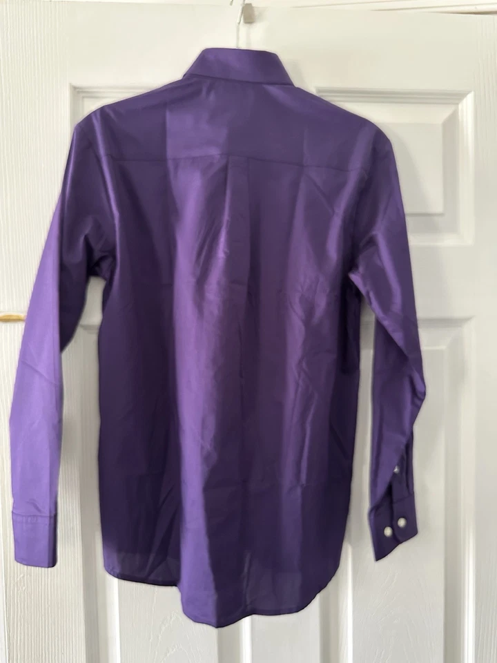 мальчики размер 14 chaps эластичная рубашка с зажимом на галстук фиолетовый - Изображение 2 из 4