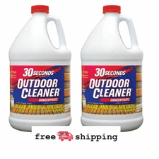 30 Seconds Outdoor Concentrate Algae Mold and Mildew Cleaner (1 Gallon) - 2 Pack