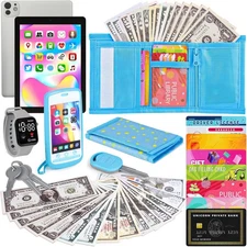 Play Wallet for Boys Toddler, 28Pcs Pretend Toys Kids,... 