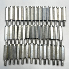 43 Steel Hex Male-Female Standoffs #8-32 x 1-1/4” 1/4” Hex Zinc