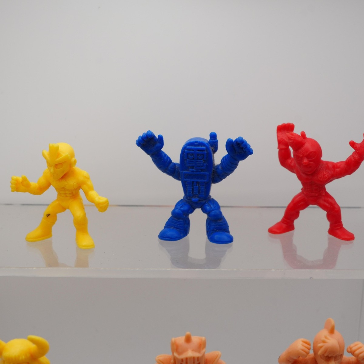 Vintage Kinnikuman MUSCLE Figures Lot 8pc Japan Kinkeshi 1980s