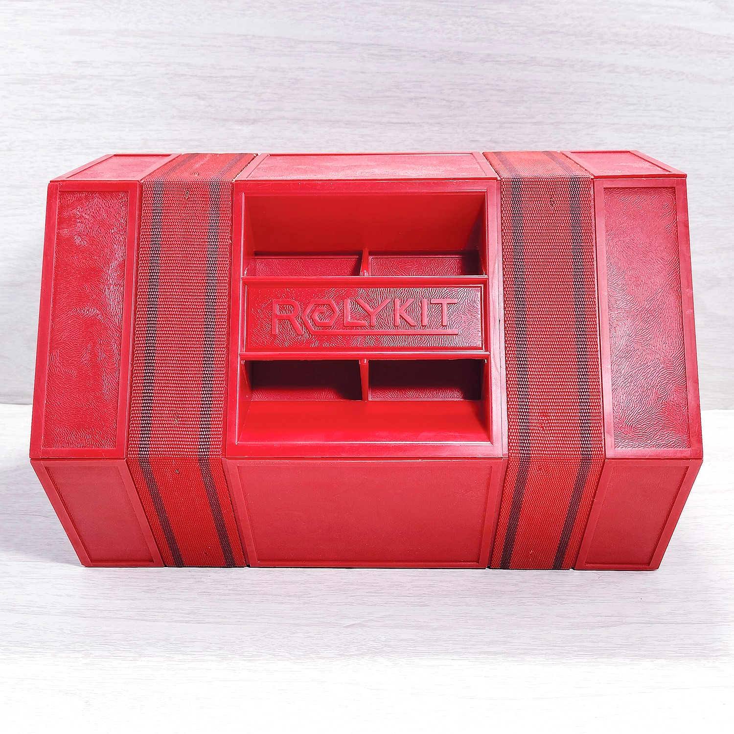 Rolykit Red Roll Up Storage Box for Crafts Tools Fishing Sewing S-14