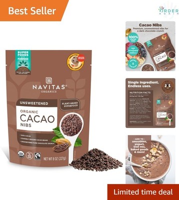 Cacao Nibs Organic Dark Chocolate Crunch Superfood Snack Baking Trail Mix
