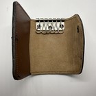 VTG Masonic Tooled Leather Tri Fold Key Holder Wallet Steel Snap Closure — photo 3