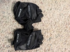 Black Rollerblade Skate Gear Gloves Removable Palm Pads
