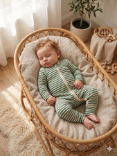 HA Bamboo Sleepers 2-Way Zipper Convertible Mittens Footies Size 2T
