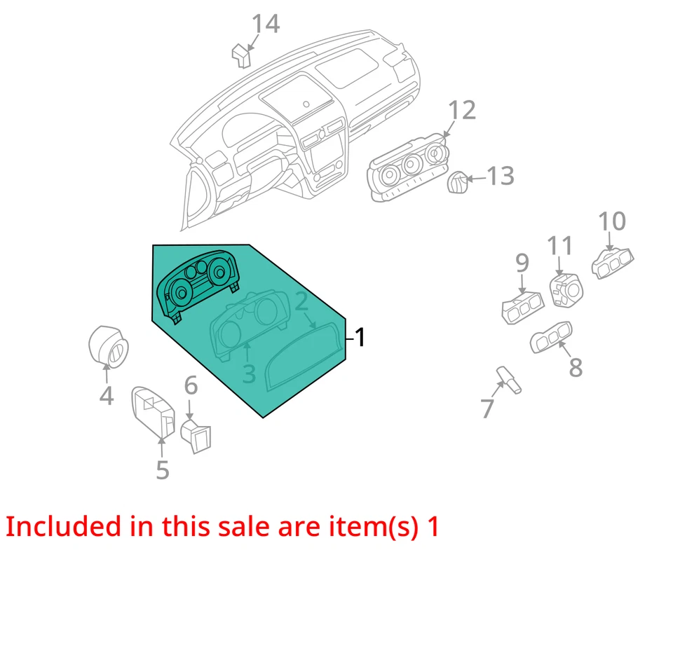 Cuadro de instrumentos velocímetro Ford Fusion 2008-2009 indicadores P0ANR Foto 3 de 4