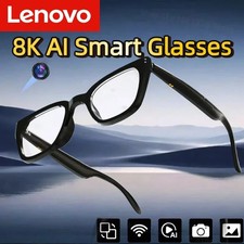 Lenovo AI Smart Glasses 8K HD Kamera Bluetooth Anruf Musik Übersetzen Photochrom