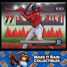 Miguel Bleis 2024 Bowman Bowman Scouts Top 100 #BTP-77 Boston Red Sox Prospect