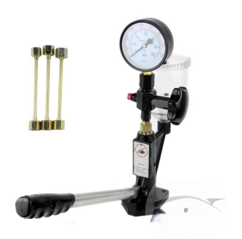 Diesel Injector Calibrator with Fuel Pump and Nozzle Tester S60H Pressure Gauge