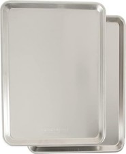 NORDIC WARE NATURALS HALF SHEET USA MADE ALUMINUM COMMERCIAL 2 PACK - SILVER