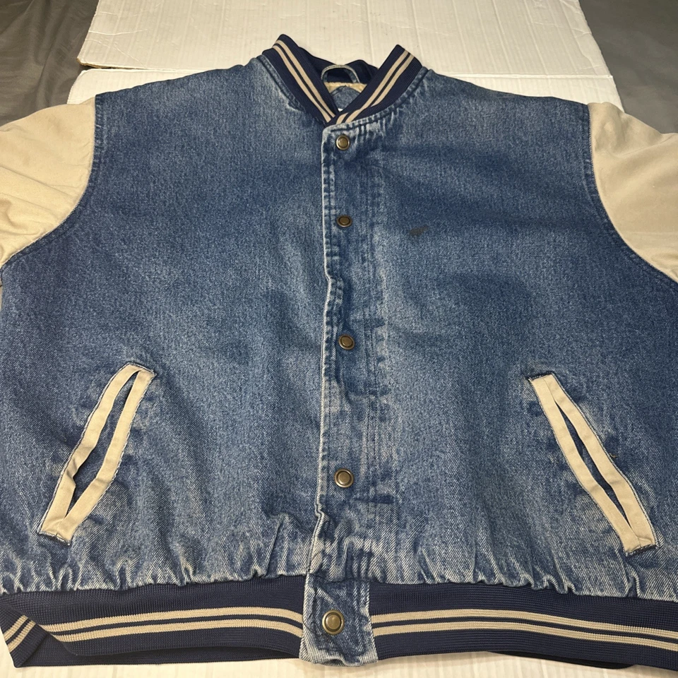 Yukon Trails Ropa Exterior Aventura Denim Chaquetas Chaqueta Bomber Universitaria Talla XL Foto 3 de 4