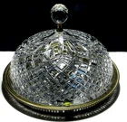 VINTAGE WATERFORD CRYSTAL LISMORE 13" CEILING LIGHT BRASS BASE ~ MADE IN IRELAND