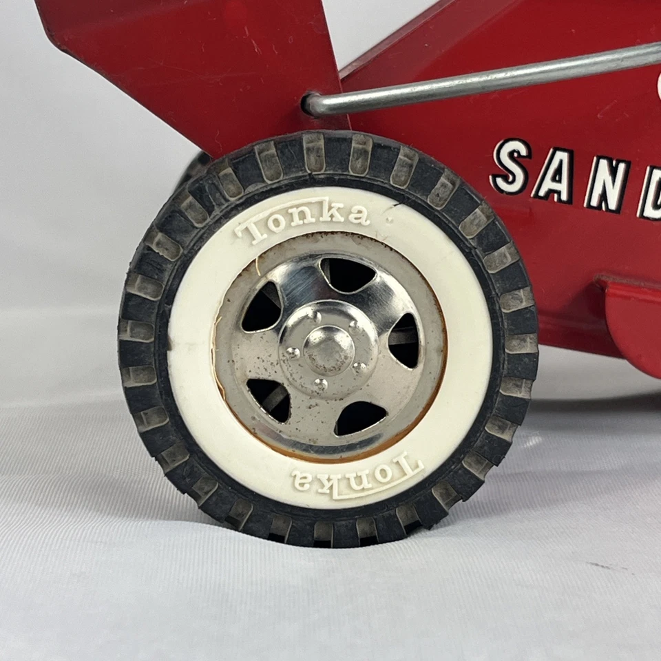 Cargador de arena Tonka vintage 1965-69 acero prensado muy buen estado funcionando EE. UU. Foto 3 de 4