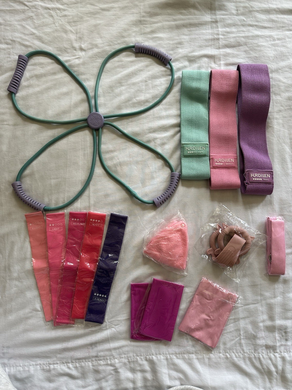 Set Pilates Ball Glute Bands Fitness Bundle