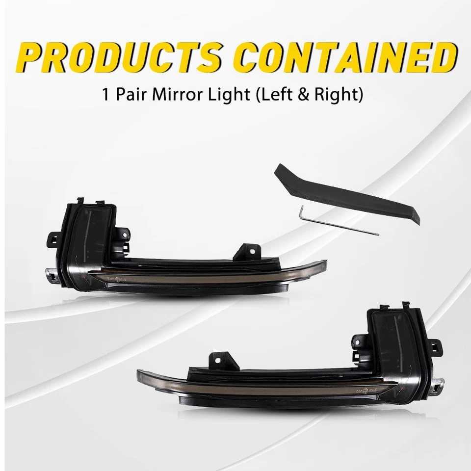 Para Audi A4 A3 A5 S5 Ámbar Secuencial LED Luz de giro Espejo Indicador EPU Foto 2 de 4