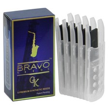Bravo Synthetic Reeds for Alto Saxophone - Box of 5 Reeds - Various Strengths