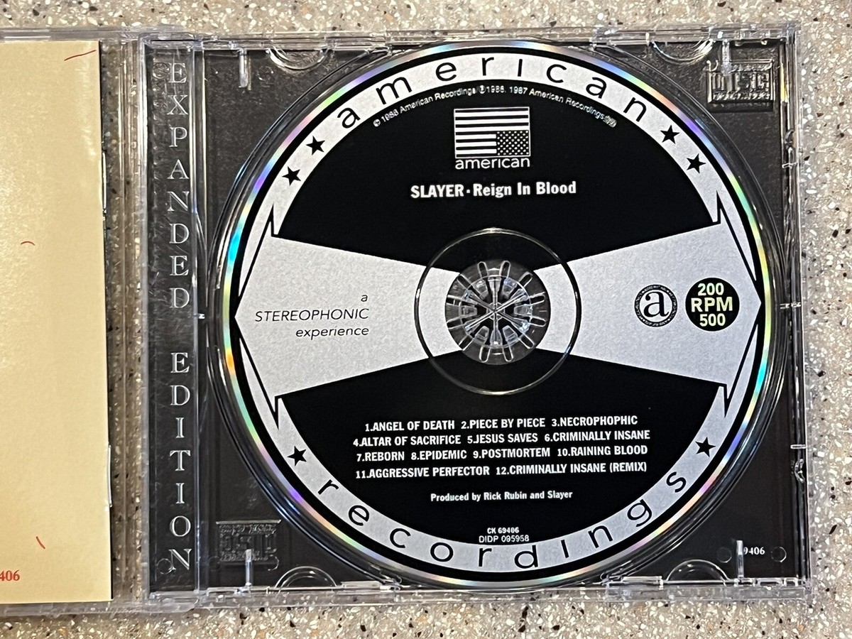 Slayer Reign In Blood Cd 1998 Near Mint | eBay