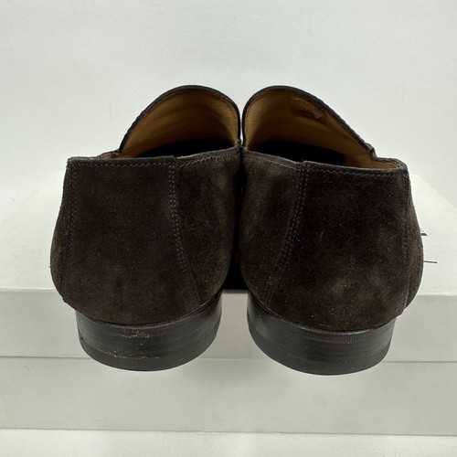 Yves Saint Laurent Jailast Brown Suede Waterproof Loafers Men’s Size 45 EU - Picture 4 of 14