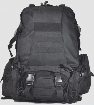Tactical 365 Large High Quality Backpack Perfect Bug out Bag 3 Day Size Black