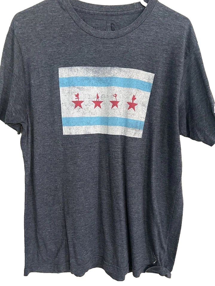 Camiseta Top Hamilton An American Musical Chicago Flag Para Hombre L Broadway K76 Foto 2 de 4