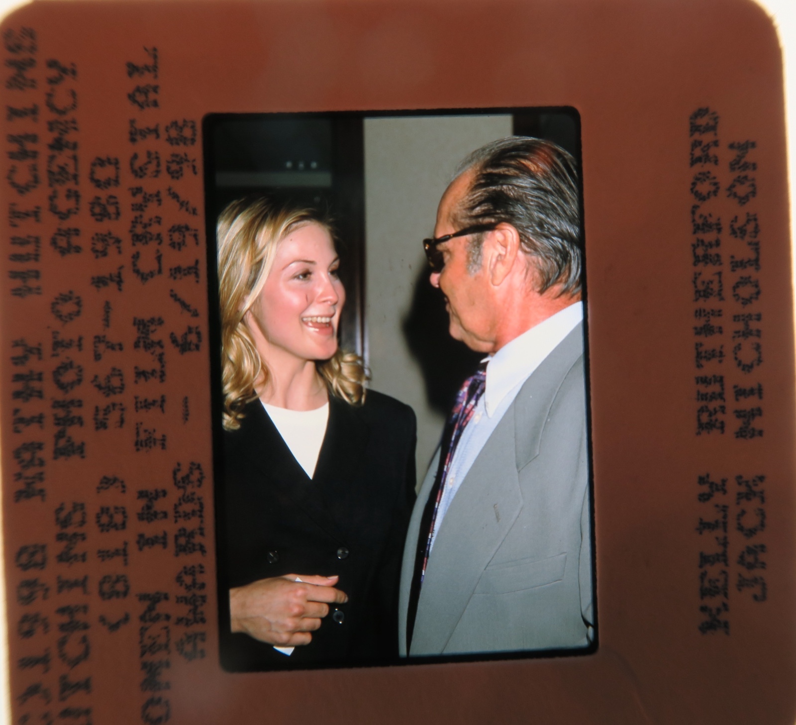 KELLY RUTHERFORD JACK NICHOLSON 1998 35mm SLIDE 2 | eBay