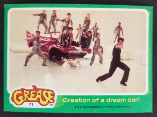 Grease 1976 Creation of a dream car Movie Topps Card #71 (NM) - Picture 1 of 2